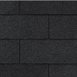 Dachschindeln Rechteck Form 3m² schwarz Bitumen Dach Bitumenschindeln Ziegel 