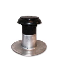 Dachentlüftung Flachdach Einwandig Aluminium Universal Ø 50-60 mm